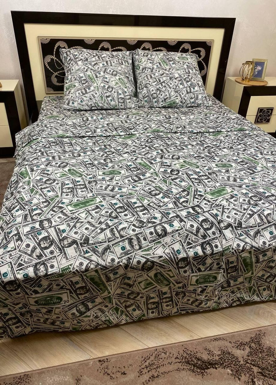 Постільна білизна бавовняна Євро 200 x 220 Бязь Білий 70 х 70 No Brand (270469793)