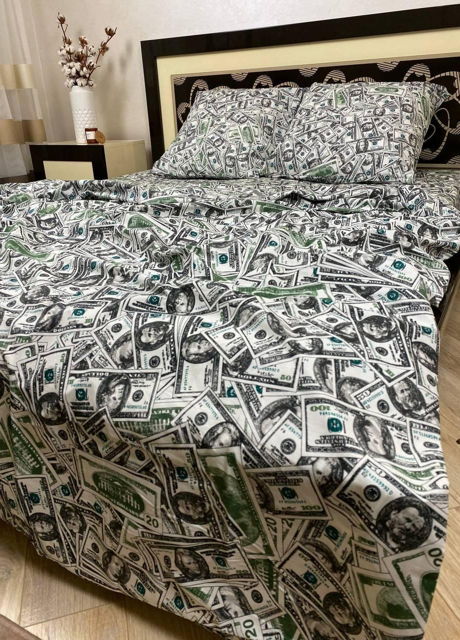 Постільна білизна бавовняна Євро 200 x 220 Бязь Білий 70 х 70 No Brand (270469793)