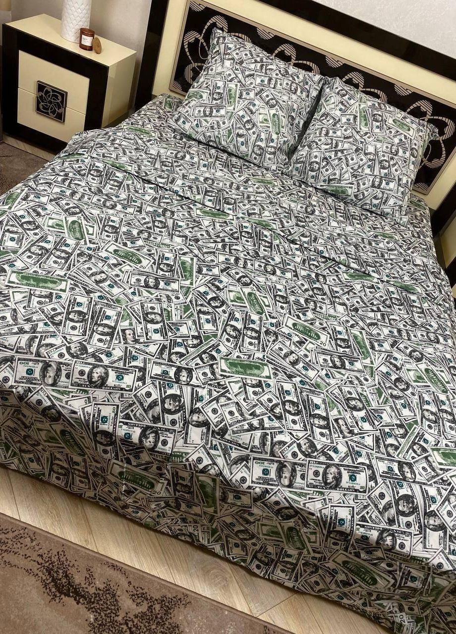 Постільна білизна бавовняна Євро 200 x 220 Бязь Білий 70 х 70 No Brand (270469793)