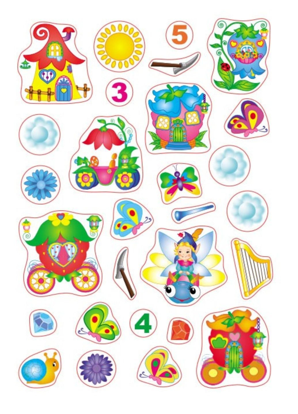 Волшебная страна. Наклейки для развития малыша. 61 наклейка Пегас (270363684)