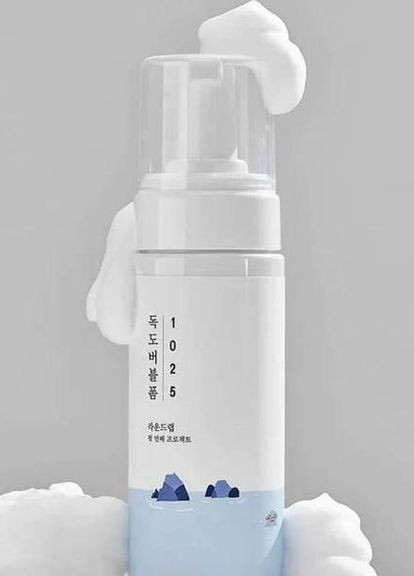 Очищуюча пінка для проблемної шкіри 1025 Dokdo Bubble foam 150 ml Round Lab (270368859)