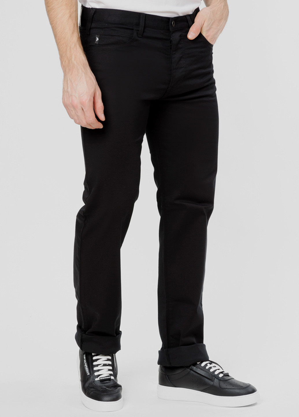 Черные демисезонные джинсы Emporio Armani