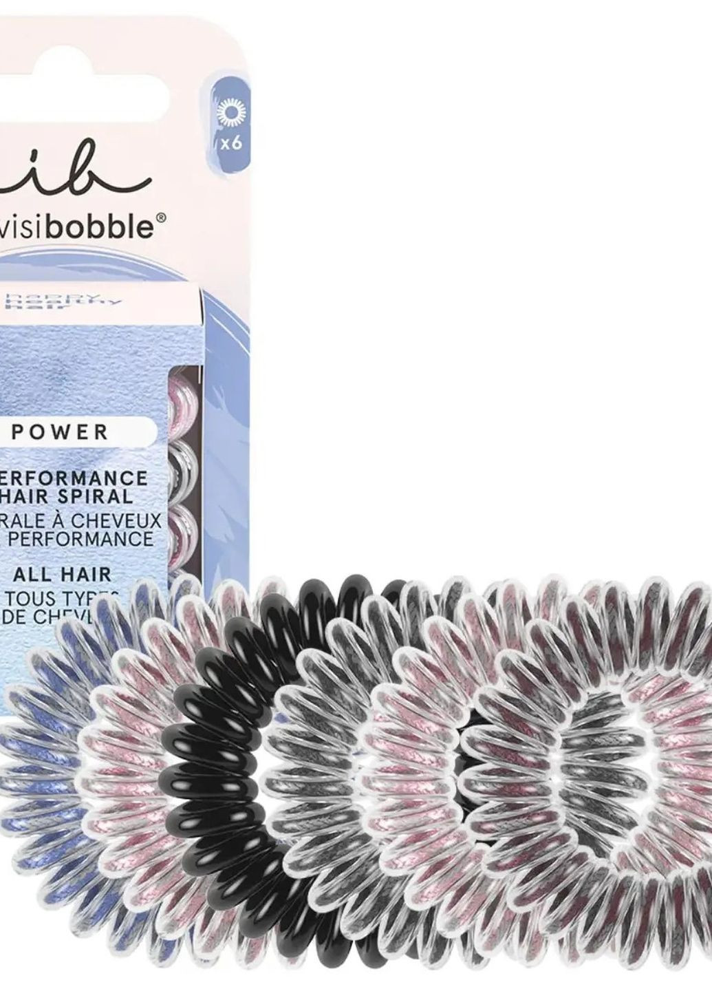 Резинка-браслет для волос POWER Be visible, 6шт Invisibobble (270368677)
