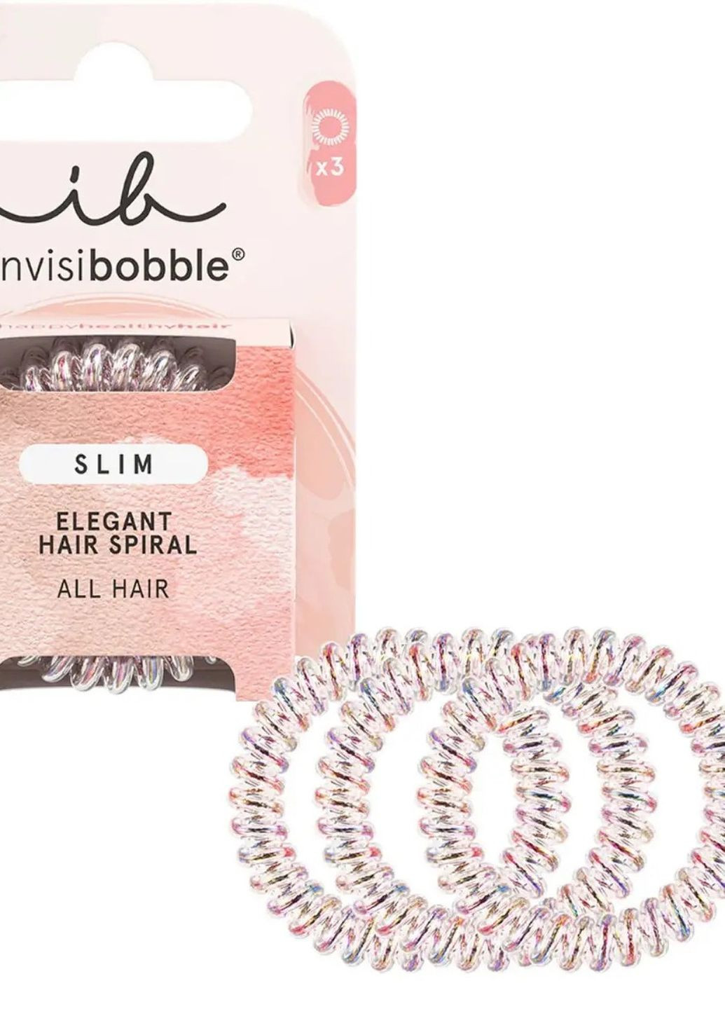 Резинка-браслет для волосся SLIM Vanity Fairy (нове пакування), 3шт Invisibobble (270368709)
