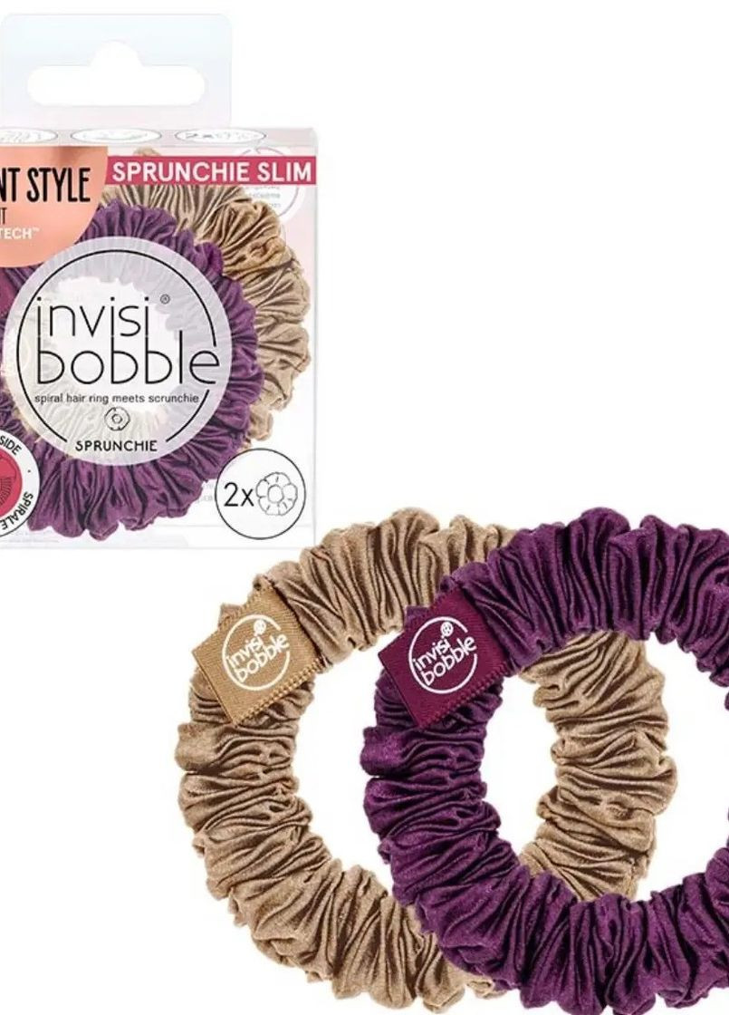 Резинка - браслет для волосся SPRUNCHIE SLIM The Snuggle is Real, 2шт Invisibobble (270368718)