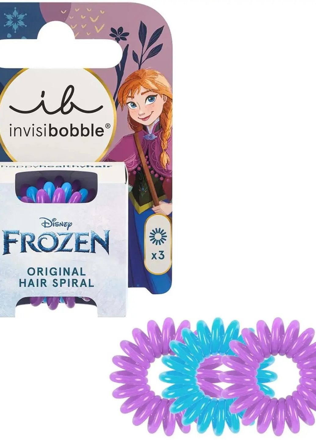 Резинка-браслет для волос KIDS Disney Frozen, 3шт Invisibobble (270368731)
