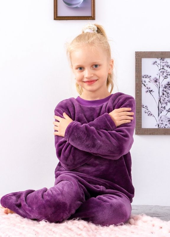 Фиолетовая зимняя пижама для девочек Носи своє