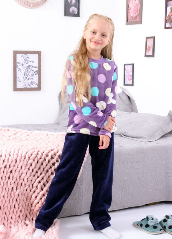 Фіолетова зимня піжама для дівчинки Носи своє