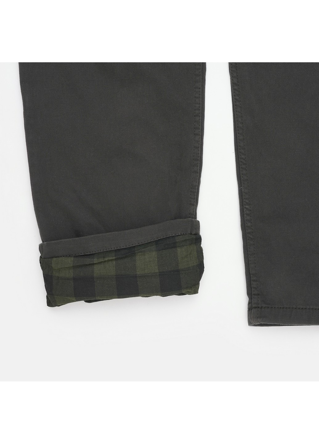 Темно-зеленые кэжуал зимние брюки C&A
