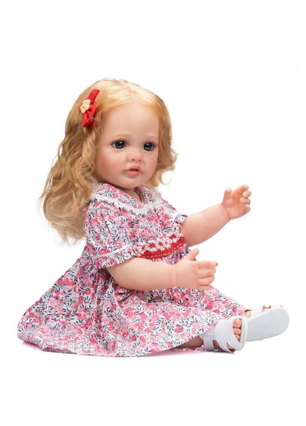 Силіконова колекційна лялька Дівчинка Лілі Повністю Анатомічна 55 см Reborn Doll (270829980)