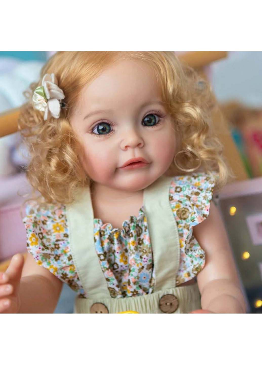 Силиконовая коллекционная кукла Рокси Виниловая 55 см Reborn Doll (270829988)