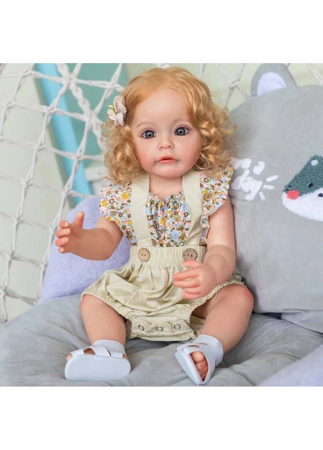 Силиконовая коллекционная кукла Рокси Виниловая 55 см Reborn Doll (270829988)