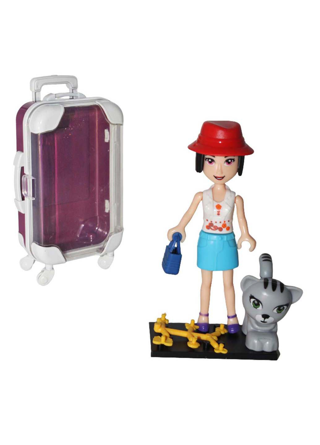 Кукла в чемоданчике с котом в красной шапочке MIC (270829609)