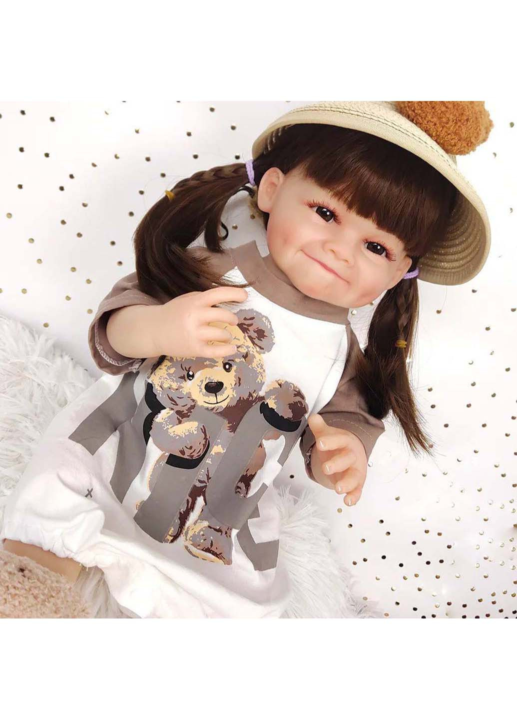 Силиконовая коллекционная кукла Reborn Даша Полностью Анатомическая 55 см Reborn Doll (270829982)