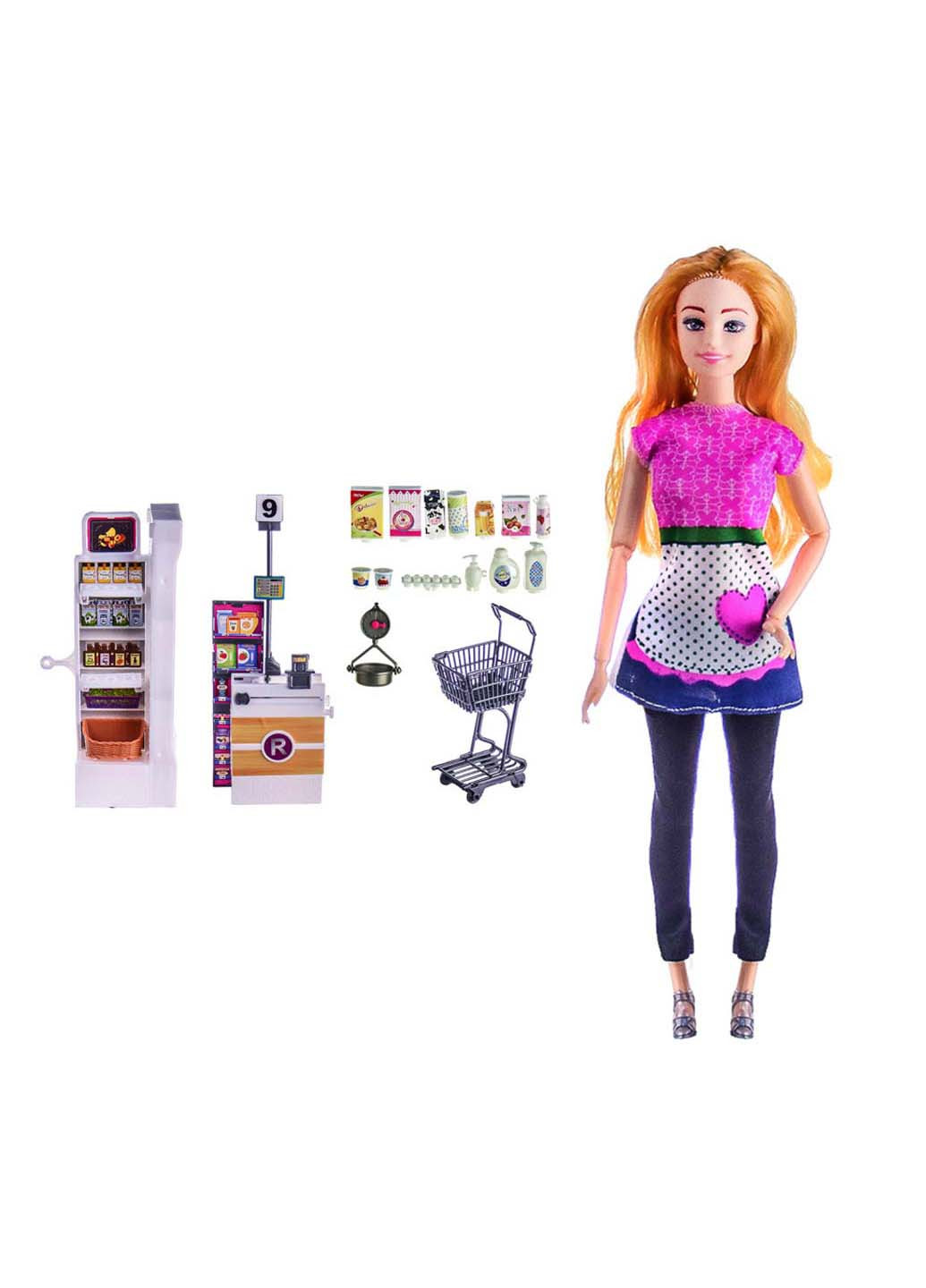 Кукла типа Барби с тележкой и продуктами Bambi (270829709)