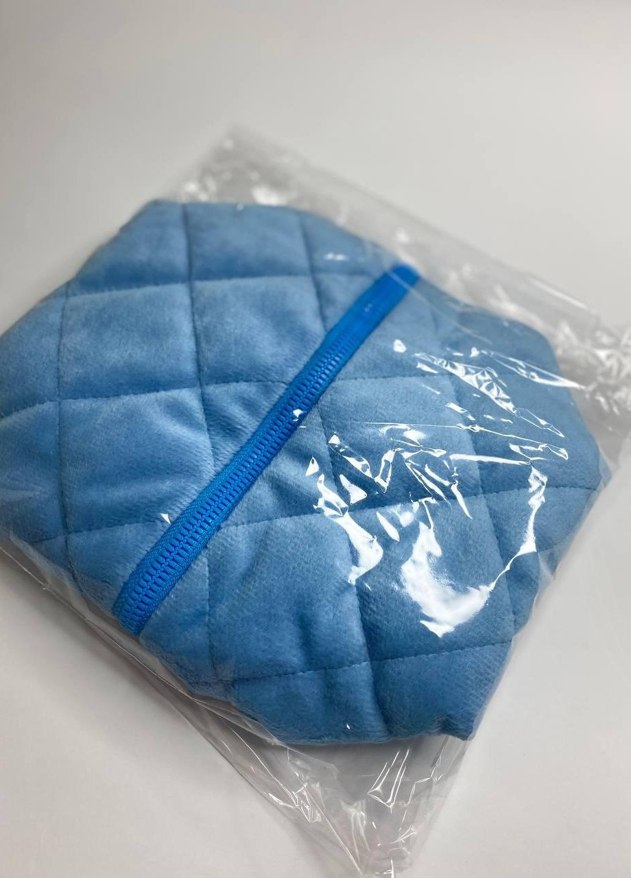 Плюшевая косметичка голубая No Brand (270846044)