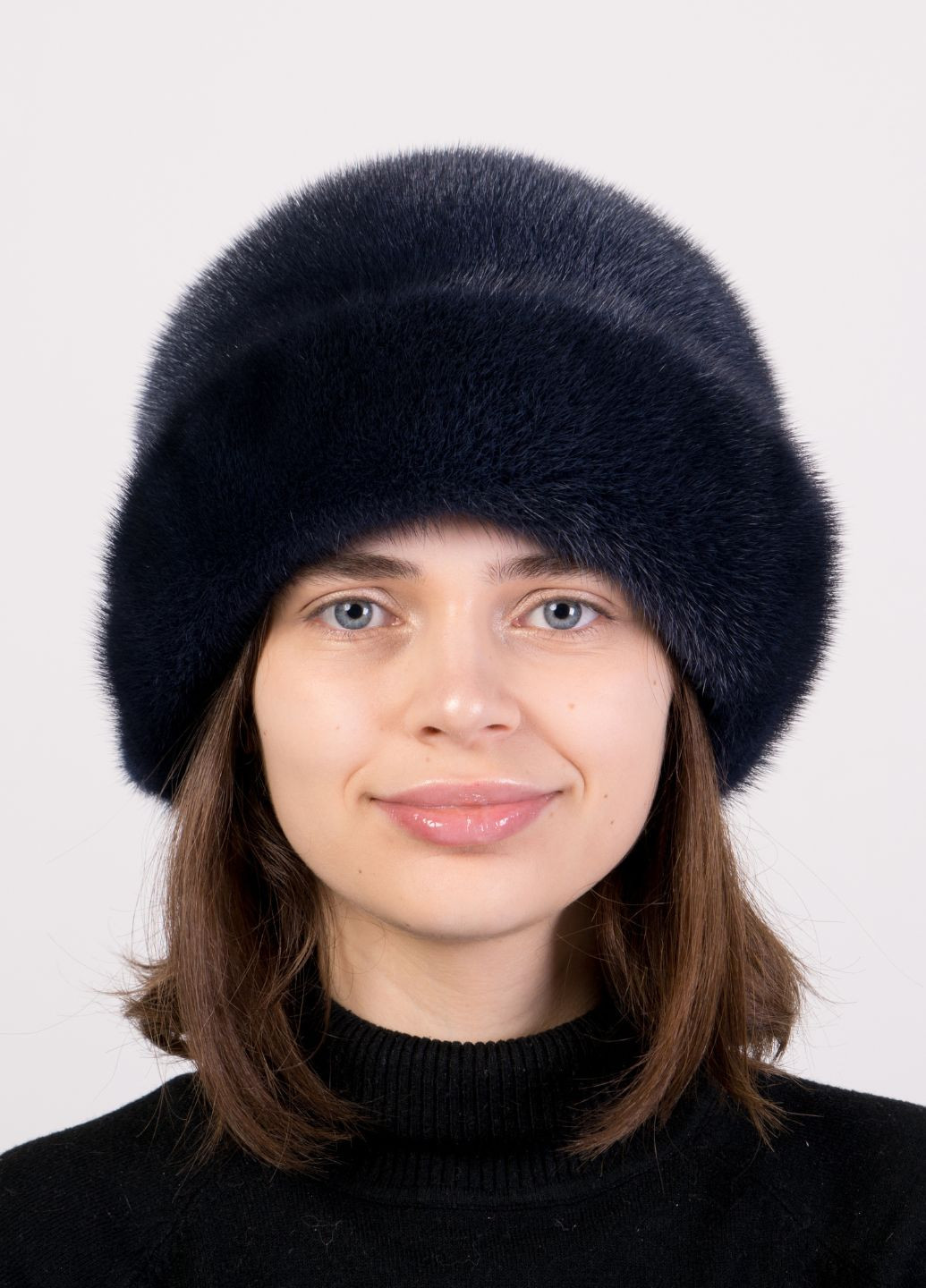 Женская модная зимняя норковая шляпа Меховой Стиль роза (270830264)