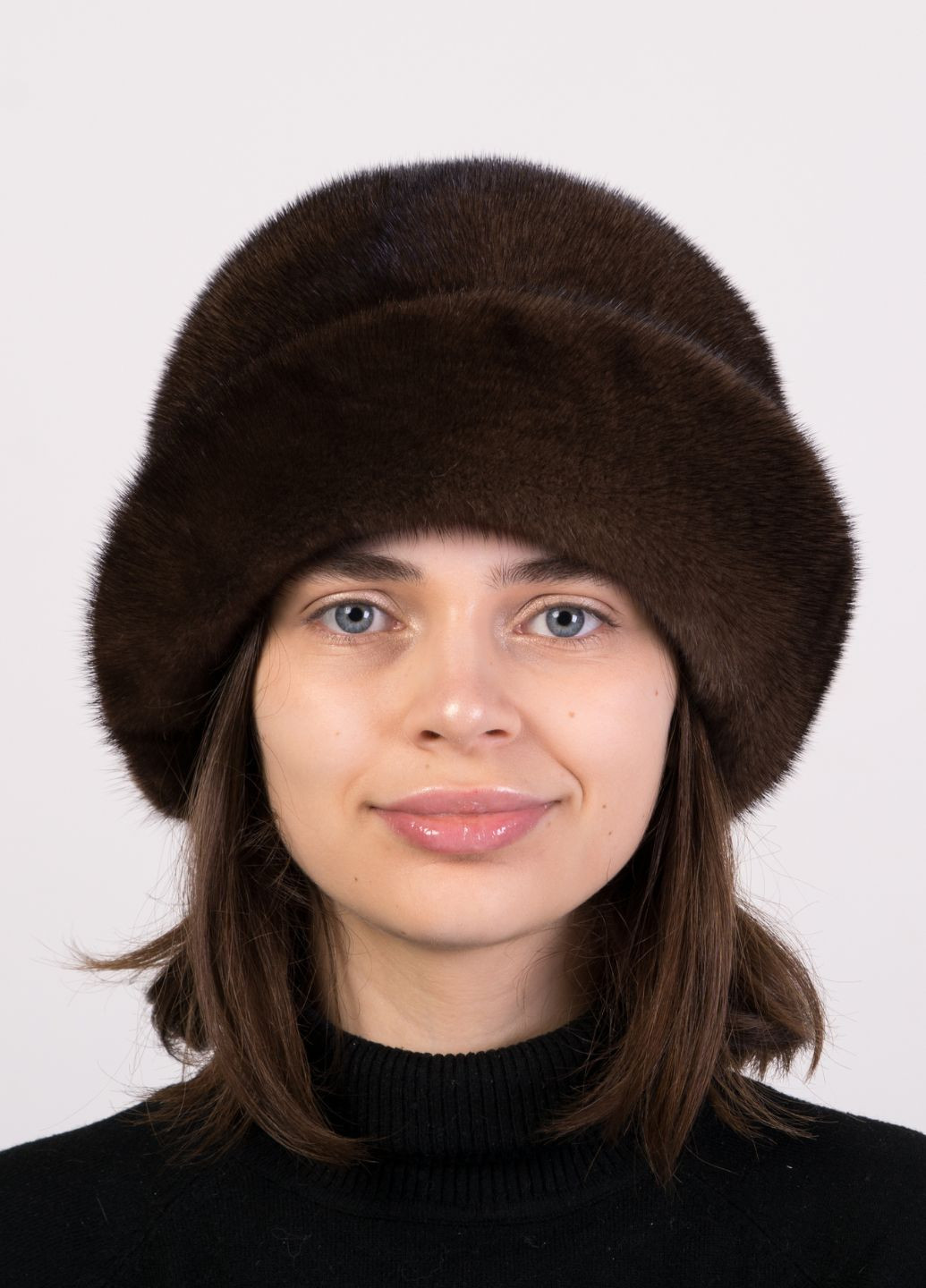 Женская модная зимняя норковая шляпа Меховой Стиль роза (270830266)