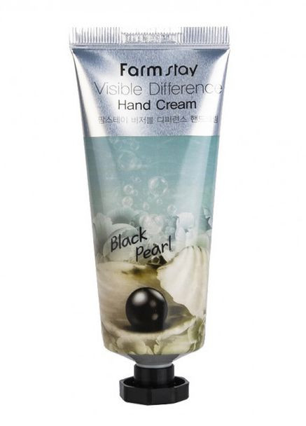 Крем для рук с черным жемчугом Visible Difference Hand Cream Black Pearl 100 ml FarmStay (270846066)