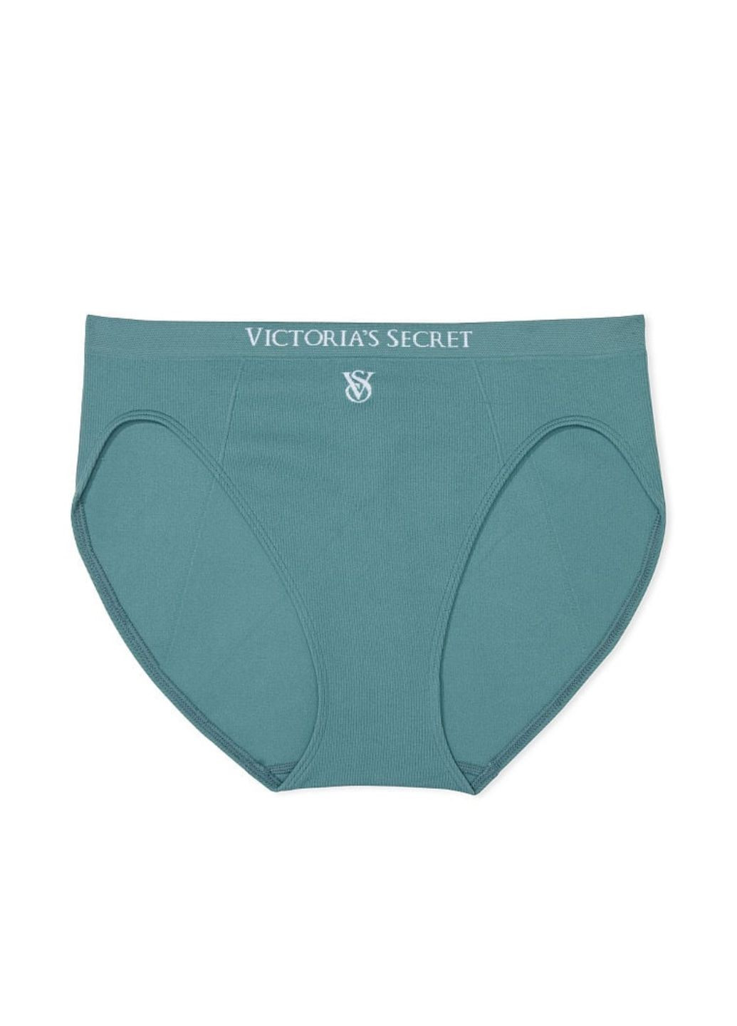 Трусики бесшовные высокие Victoria's Secret seamless logo high-leg brief panty (270828761)