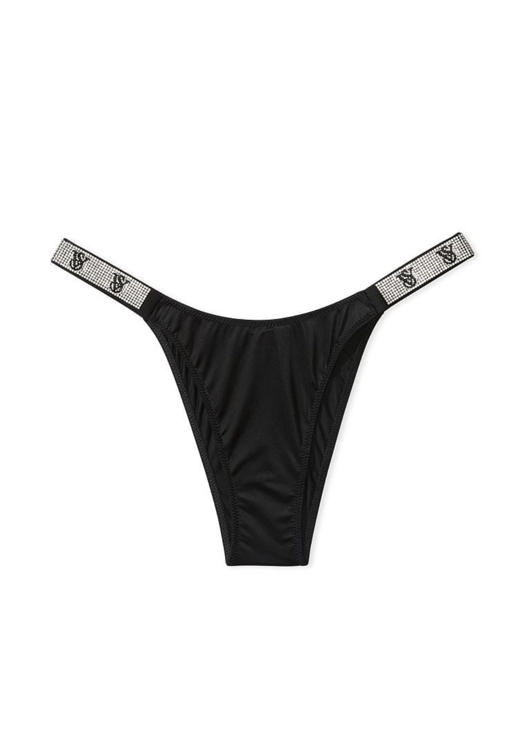 Трусики со стразами на поясе анаграмма VS Victoria's Secret shine strap brazilian panty (270828753)