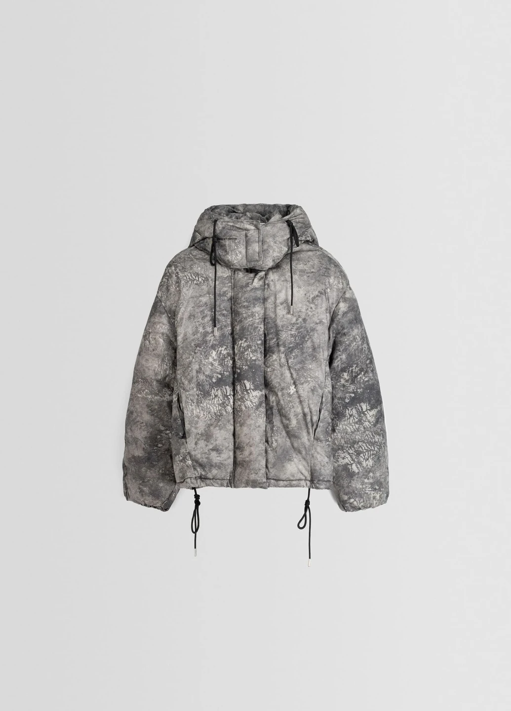 Серая демисезонная куртка Bershka