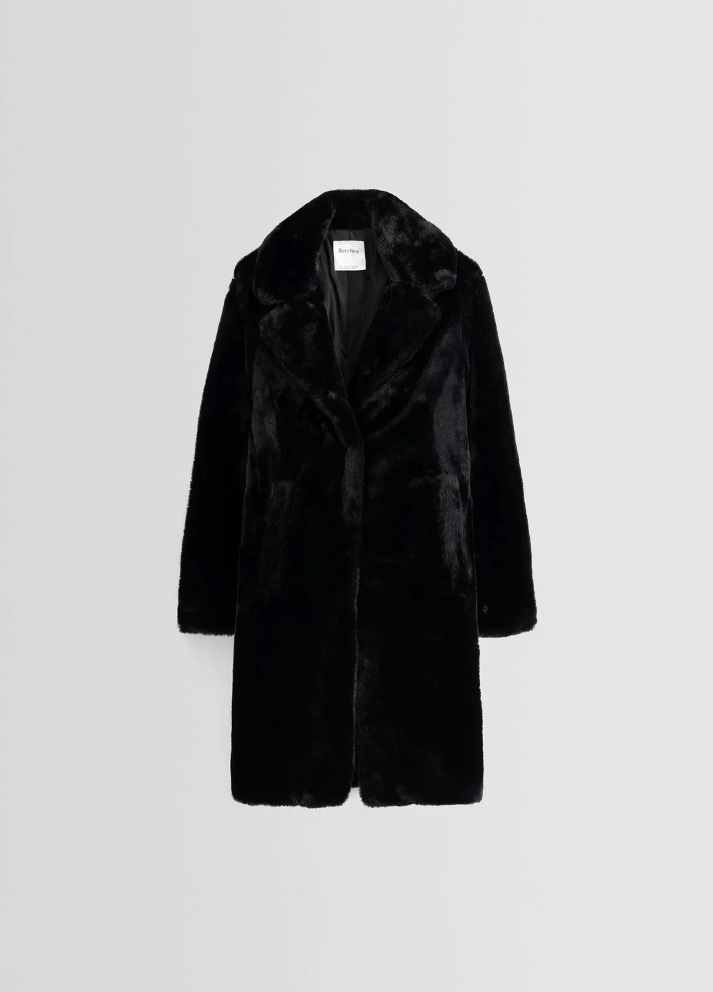 Черное демисезонное Пальто Bershka