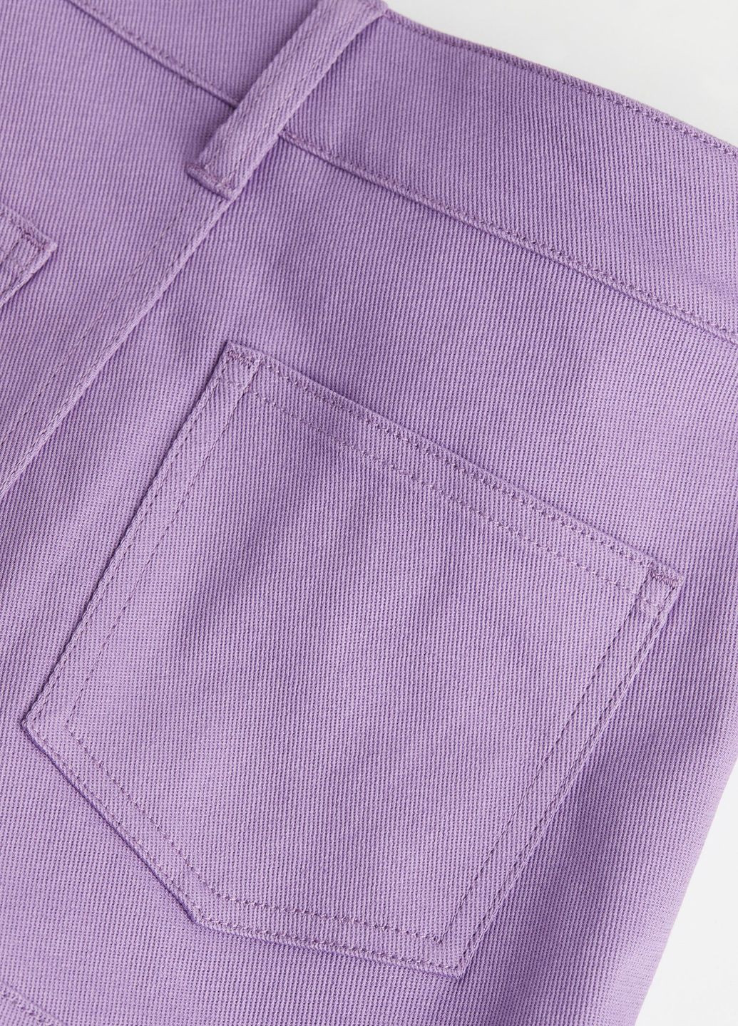 Фиолетовая повседневный однотонная юбка H&M