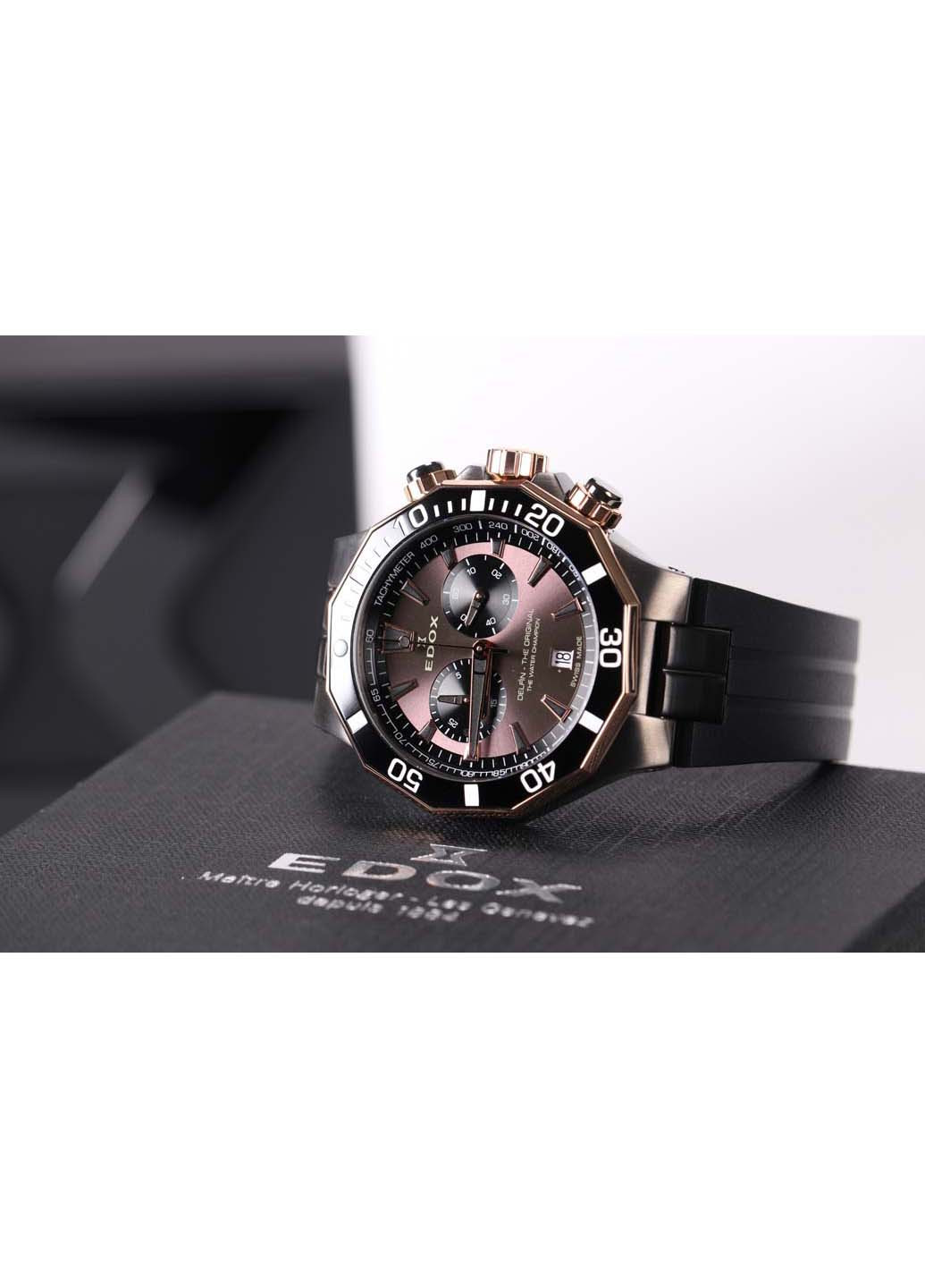 Часы Delfin Chronograph 10112 357GRNCA BRNR Edox (270932662)