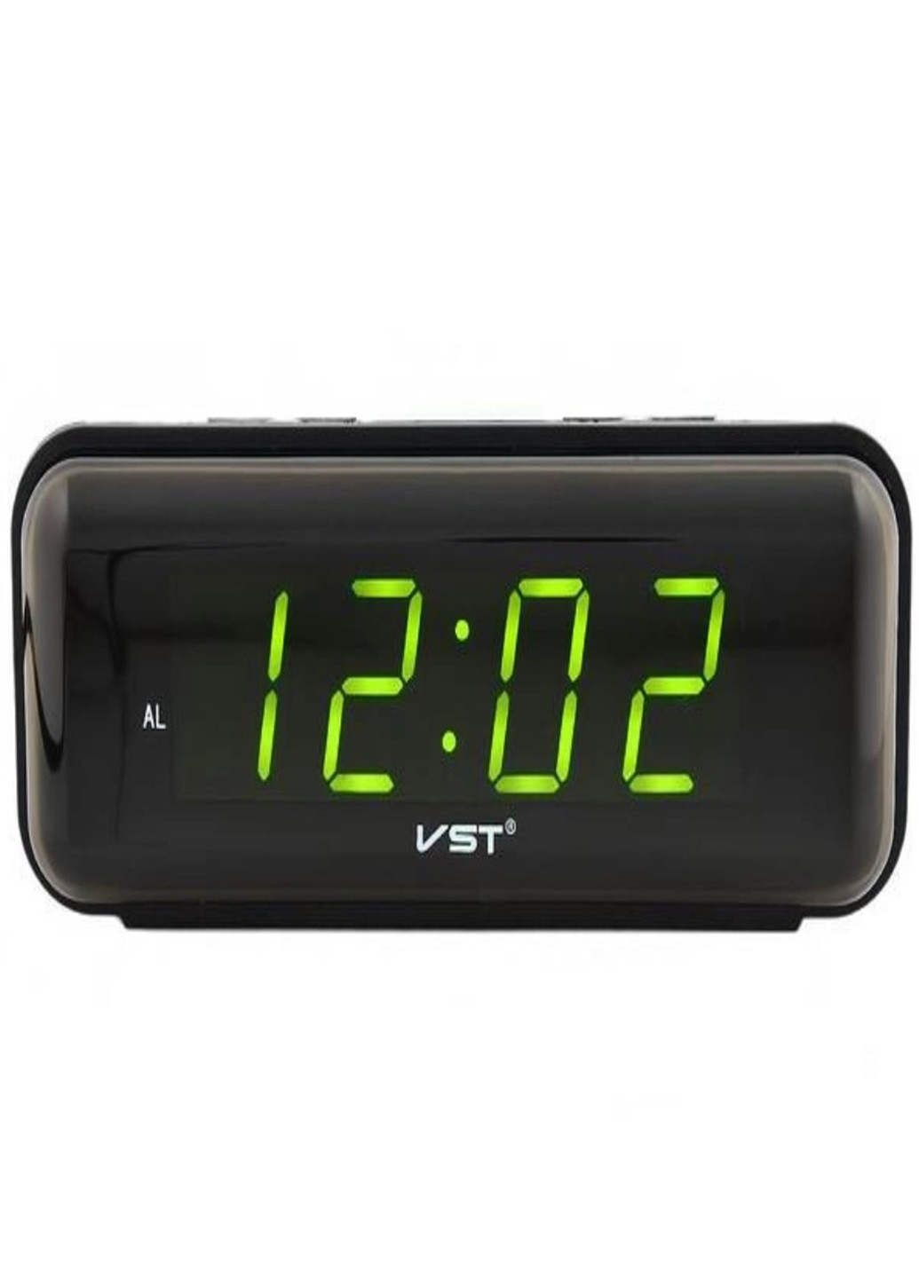 Настольные сетевые часы с зеленой подсветкой и будильником 220В -738 VST (270856134)