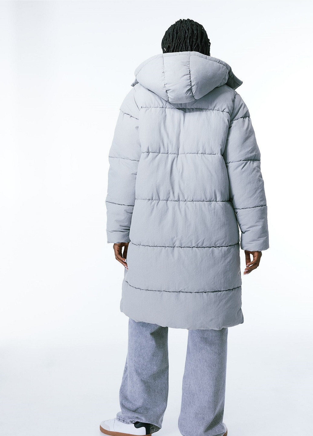 Серая зимняя куртка H&M
