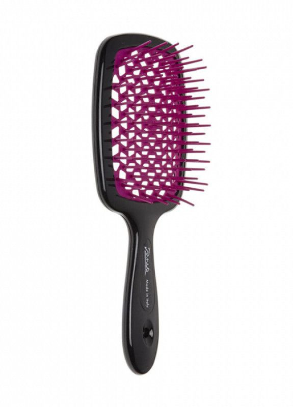 Гребінець для волосся Superbrush чорний з фіолетовим Janeke (270937337)