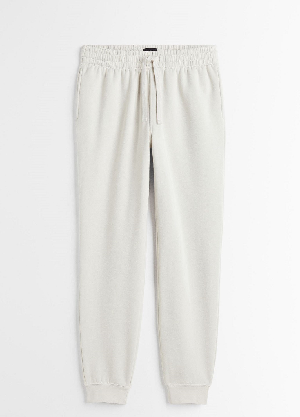 Светло-серые кэжуал летние брюки H&M