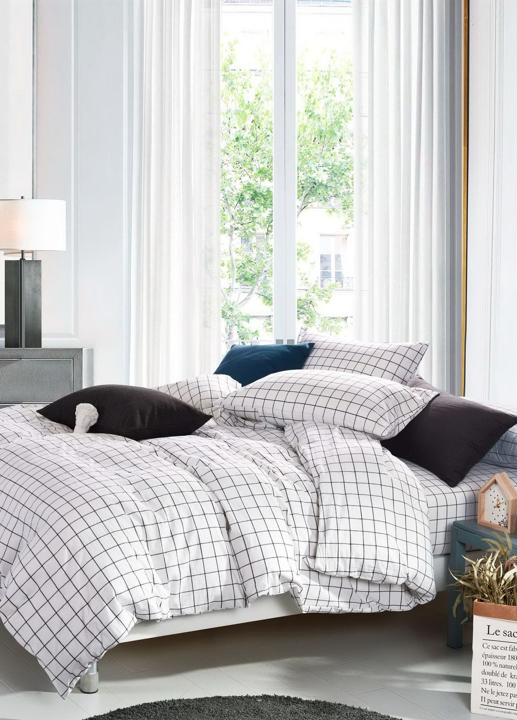 Комплект постельного белья Вареный хлопок Евро (W-0017) Bella Villa (270933454)