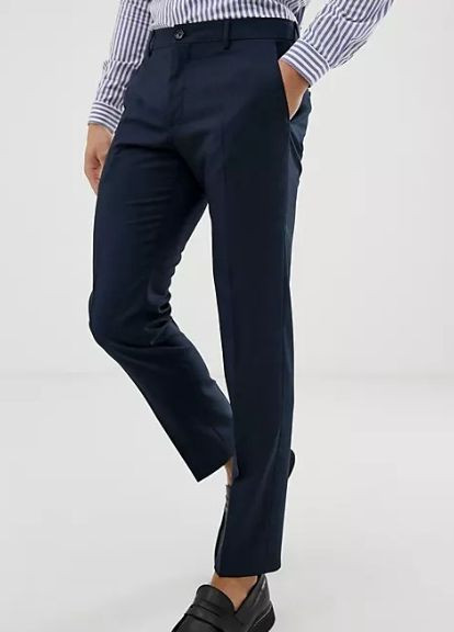 Синие классические демисезонные классические брюки Tommy Hilfiger