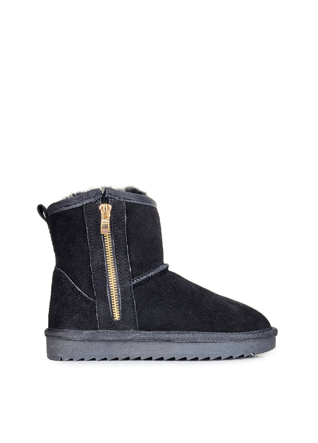 Классические угги замша черные с молнией,,607-8 чернзамш,36 Fashion (271126462)