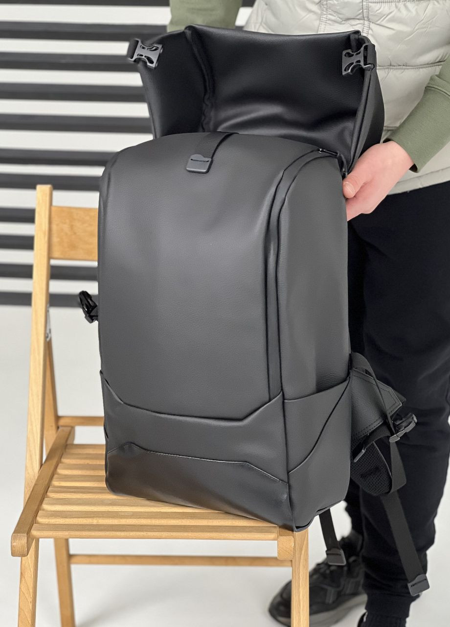 Місткий рюкзак Safe Bag, ролтоп з екошкіри класичний стиль ToBeYou safebag (270937898)