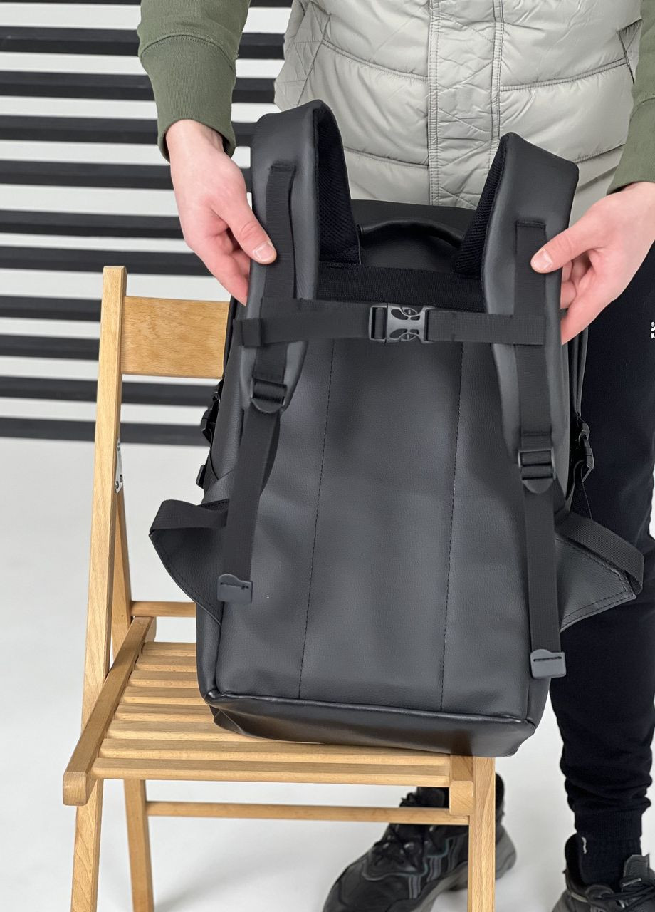 Вместительный рюкзак Safe Bag, роллтоп из экокожи классический стиль ToBeYou safebag (270937898)