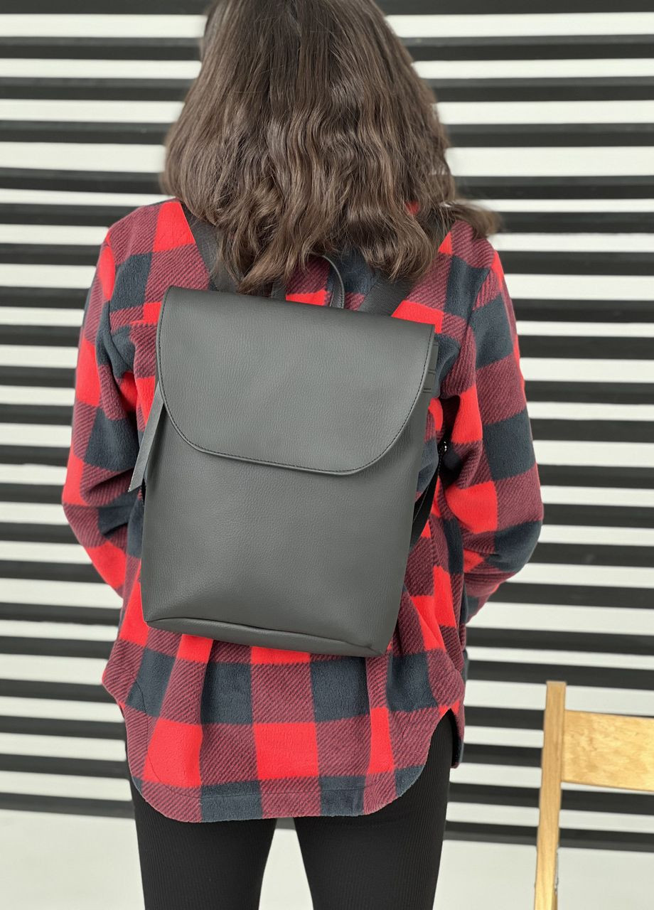 Молодежный рюкзак черный из экокожи ToBeYou moldi (270937897)