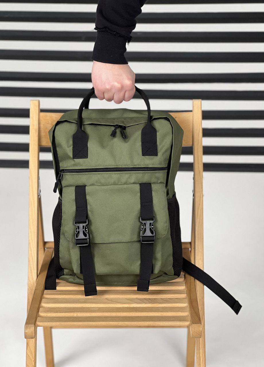Мужской спортивный рюкзак Канкун с ручками, хаки материал оксфорд ToBeYou kankun m (270937900)