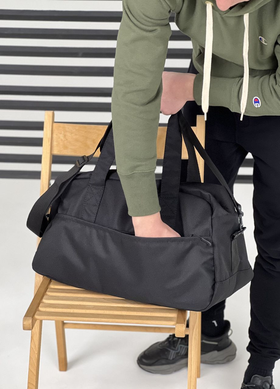 Сумка на плече з тканини чорна універсальна модель 24L на 2 відділення ToBeYou сумка м (271700656)