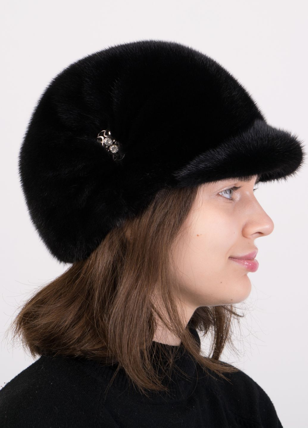 Женская зимняя норковая кепи Меховой Стиль солнышко (271039519)