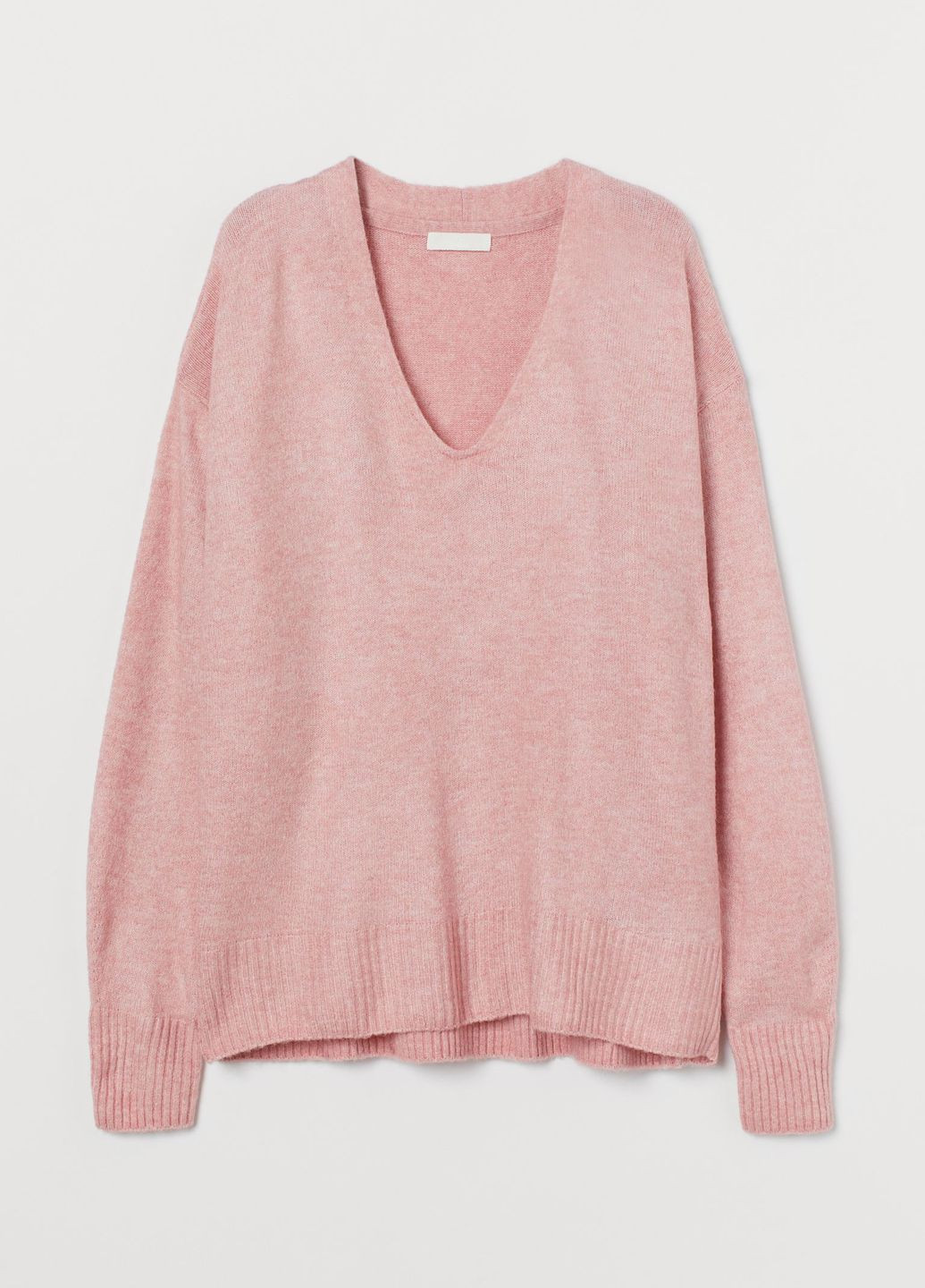 Светло-розовый зимний свитер H&M
