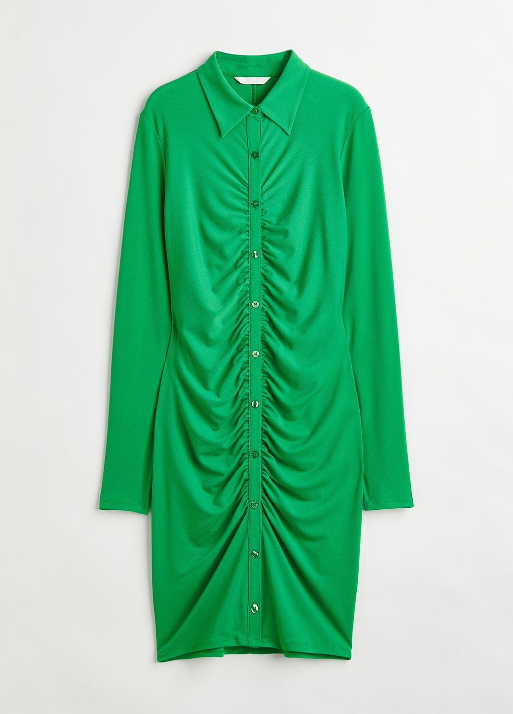 Зелена повсякденний сукня H&M однотонна