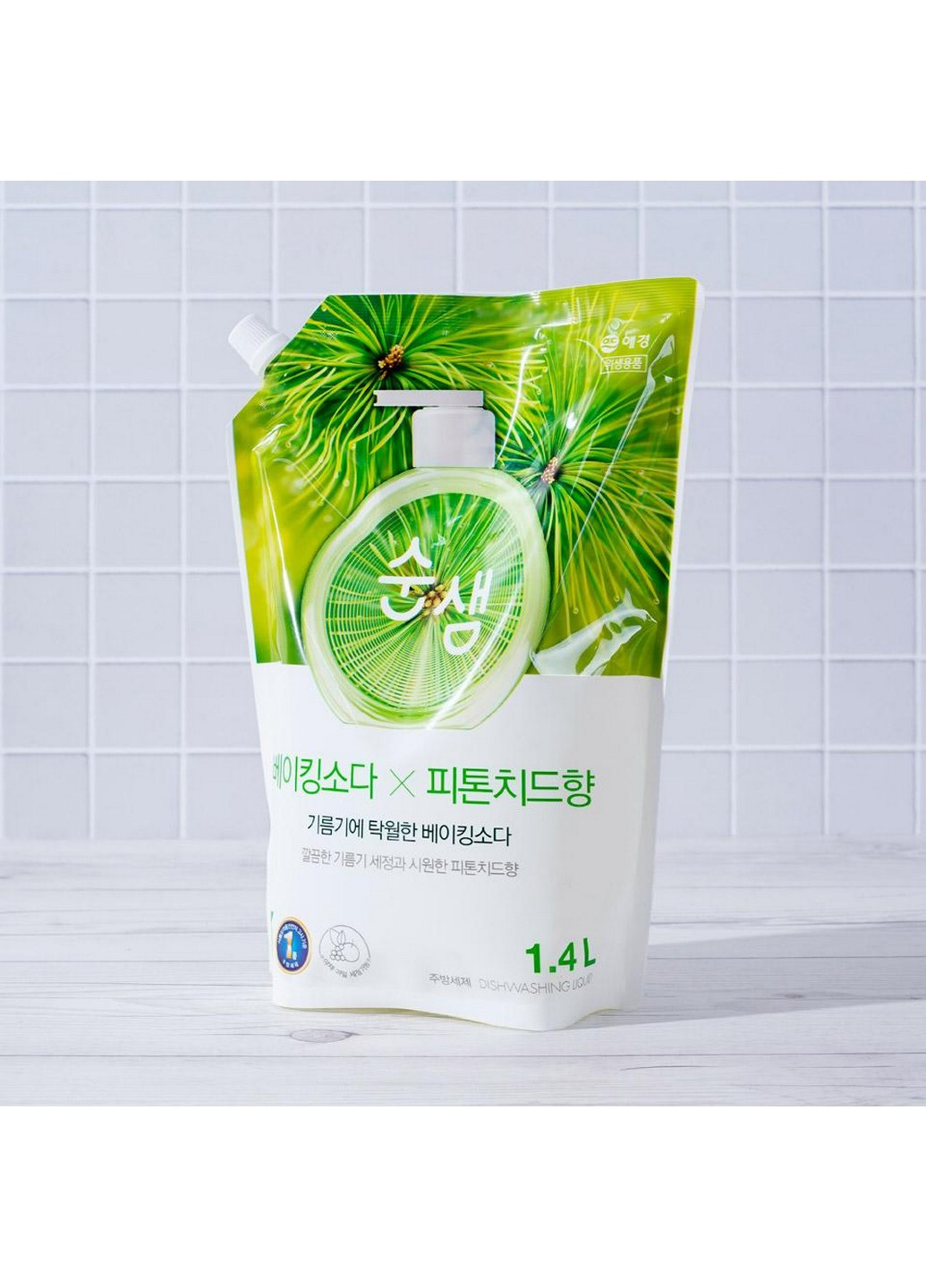 Засіб для миття посуду Сода Soonsaem Baking Soda Phytoncide (Запаcка), 1,2 л Aekyung (271531344)