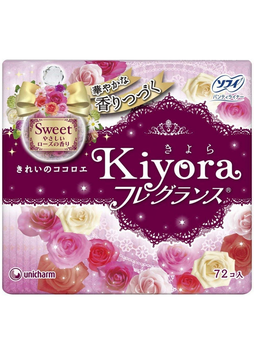 Щоденні гігієнічні прокладки Kiyora Sweet, 72 шт Sofy (271531309)