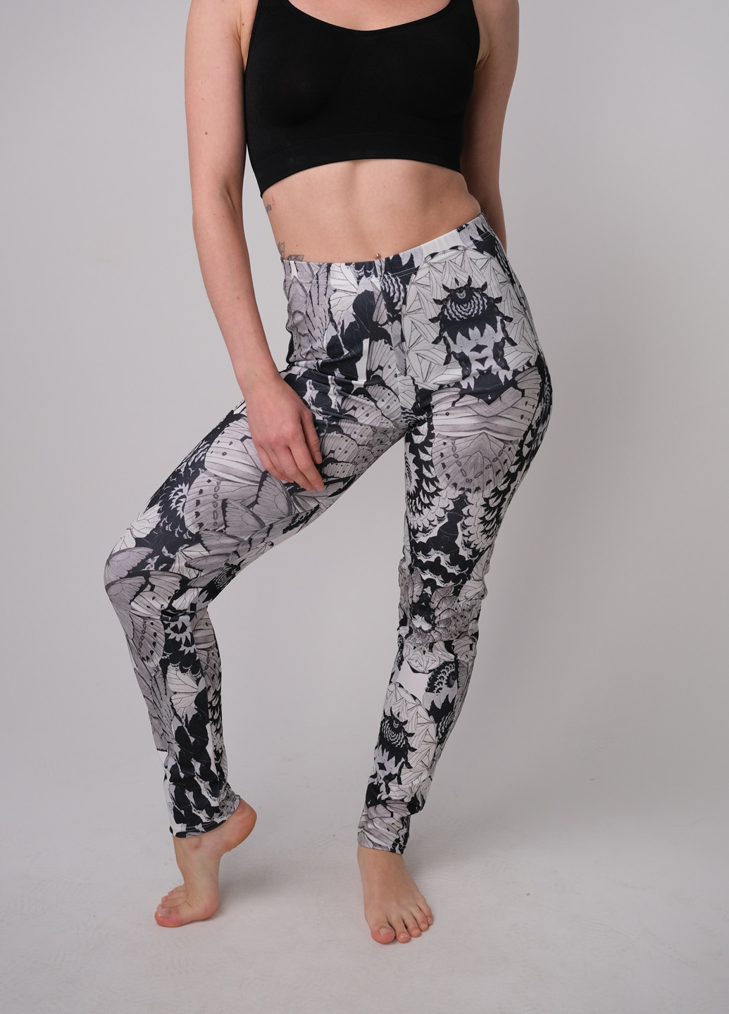 Легінси VOBT63518 black/white Середня талія Oroblu BUTTERFLY (271044165)