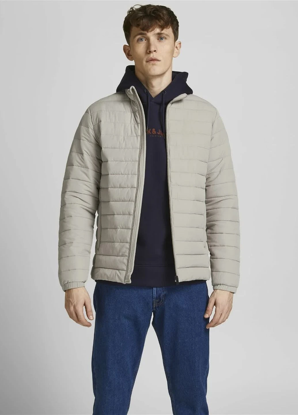 Бежева зимня куртка Jack & Jones