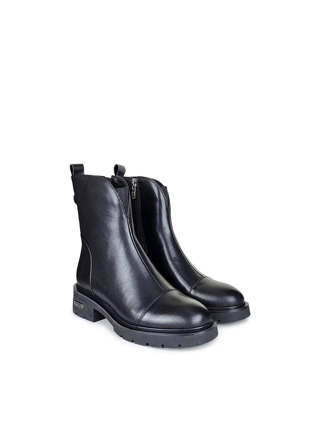 Жіночі черевики шкіра чорні на низькому каблуці,H5509-8151-0566 шк,,36 Brocoli (271126456)