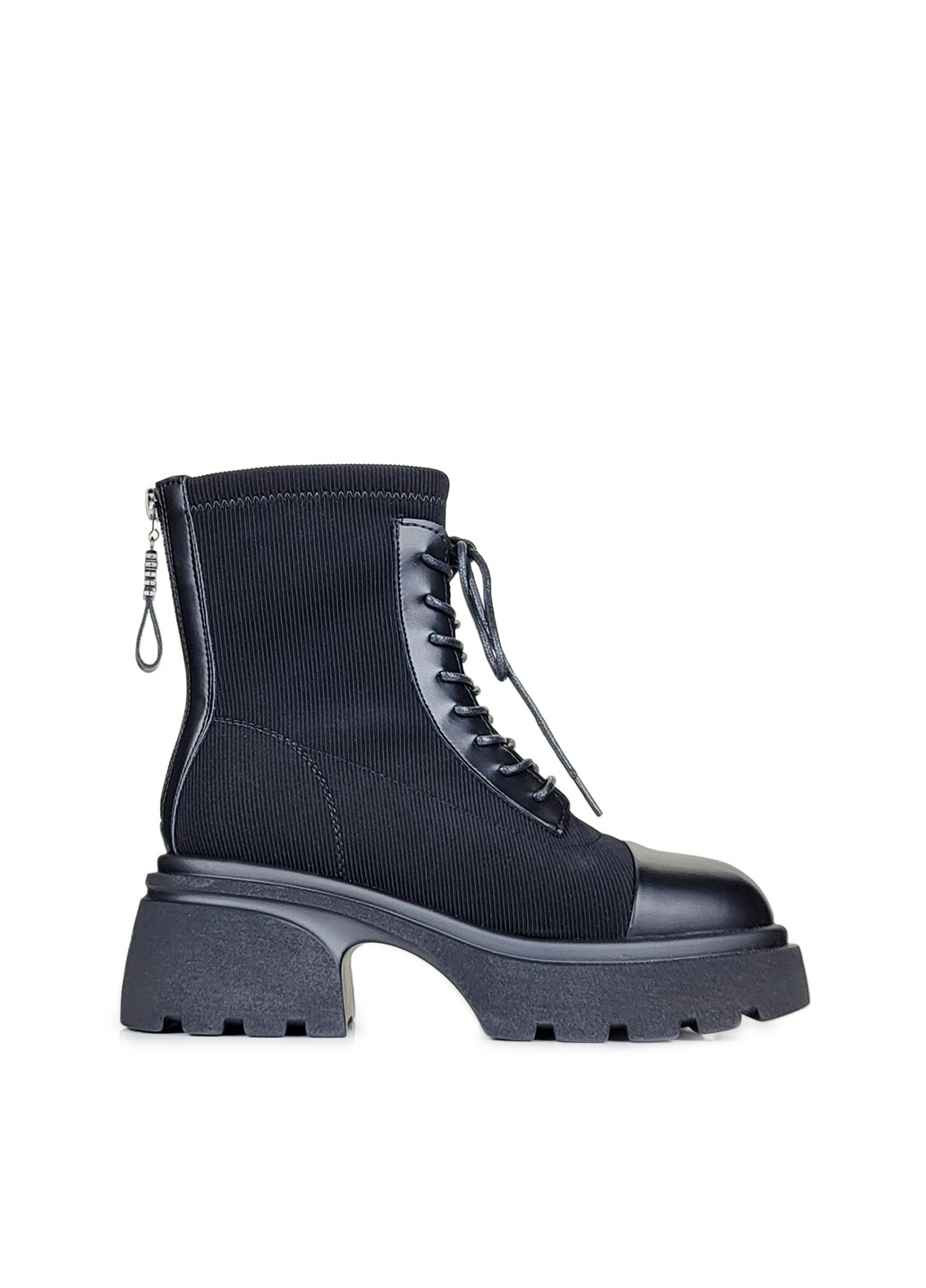 Осенние ботинки женские на платформе черные демисезон,, yg88-605c черный, 36 Fashion из искусственной кожи